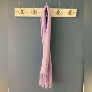Purple Handmade Knitted Scarf